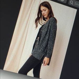 Garage Oversized Open Front Cardigan